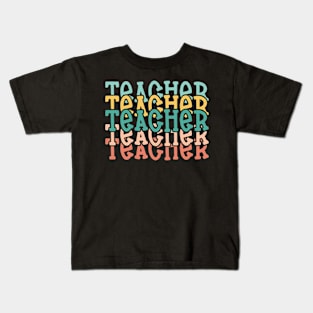 Teacher Appreciation, Colorful Teacher, School Staff Gift Idea Kids T-Shirt